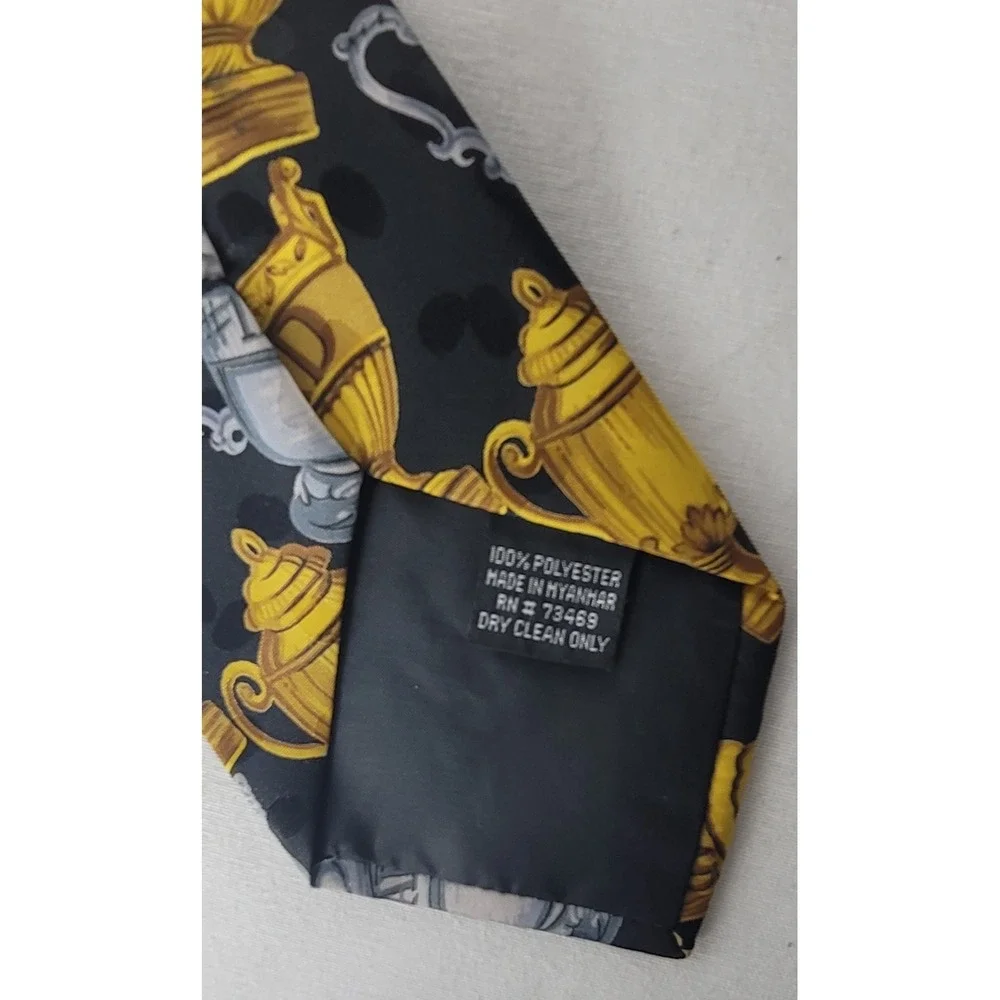 Addiction Men's Necktie Tie Polyester World's Greatest Dad Trophy Pattern 57
